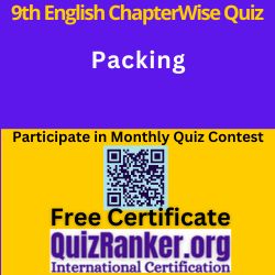 Class 9th English MCQ Packing