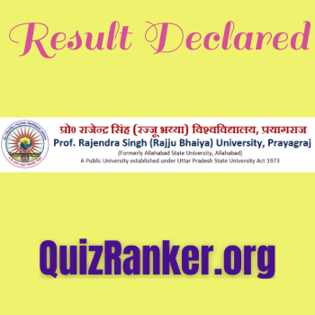 Rajju Bhaiya University Result 2025 OUT
