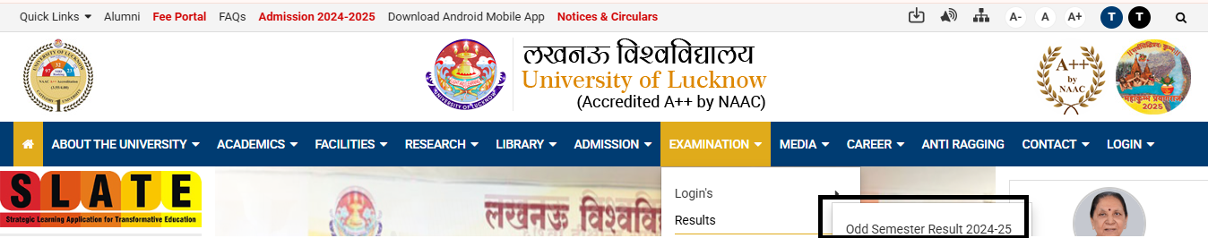 Lucknow University Result 2025 OUT