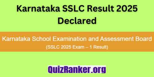 Karnataka SSLC Result 2025 Declared