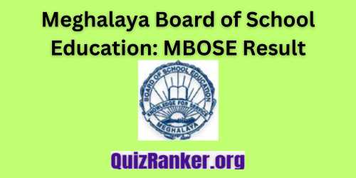 Meghalaya Board of School Education: MBOSE Result
