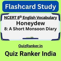 A Short Monsoon Diary Vocabulary QuizRanker