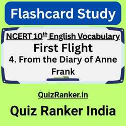 Anne Frank Diary Vocabulary Flashcards