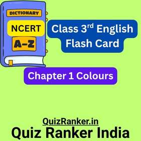 Chapter 1 Colours Dictionary Flash card