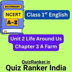NCERT Class 1st English Vocabulary A Farm