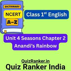 NCERT Class 1st English Vocabulary Anandi’s Rainbow