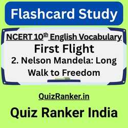Nelson Mandela Vocabulary Flashcards