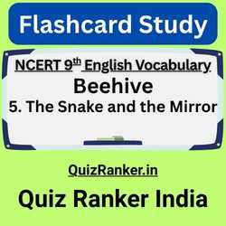 Quiz Ranker Vocabulary - The Snake and the Mirror