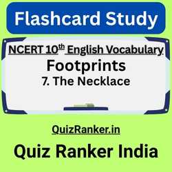 The Necklace Vocabulary Flashcards