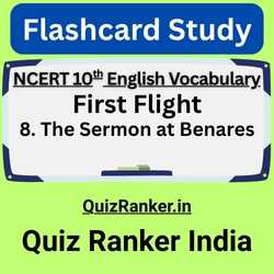 The Sermon at Benares Vocabulary Flashcards