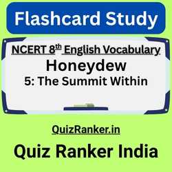 The Summit Within Vocabulary QuizRanker Flashcards