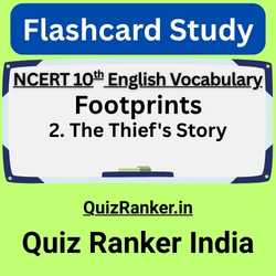 The Thief's Story Vocabulary Flashcards