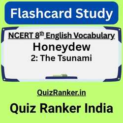 The Tsunami Vocabulary QuizRanker Flashcards