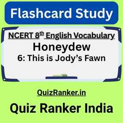 This is Jody's Fawn Vocabulary QuizRanker Flashcards
