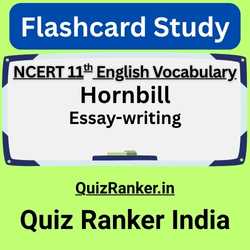 Vocabulary Hornbill Essay-writing