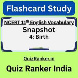Vocabulary Snapshot 4 Birth