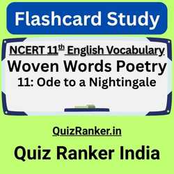 Vocabulary Woven Words Poetry 11 Ode to a Nightingale