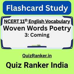 Vocabulary Woven Words Poetry 3 Coming
