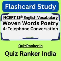 Vocabulary Woven Words Poetry 4 Telephone Conversation