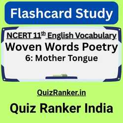 Vocabulary Woven Words Poetry 6 Mother Tongue